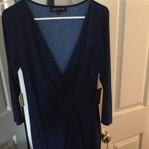 Jones NY faux wrap dress